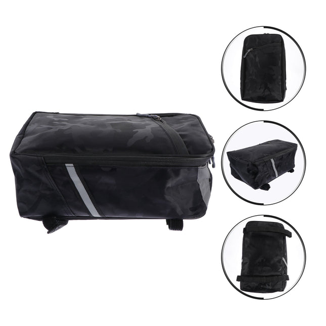 Worgeous Bike Pannier Cycling Mountain Seat Bag Tail Large Storage Woman Camouflage
