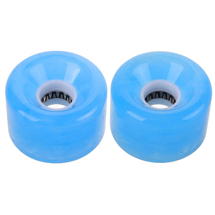 SWETRACE Non-slip Skateboard Wheel Transparent Pu 2Pcs 2.36X2.36X1.57in