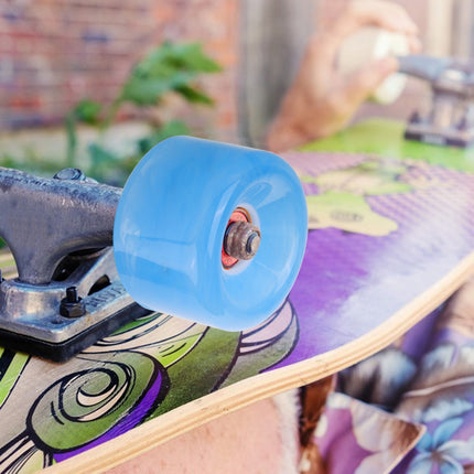 SWETRACE Non-slip Skateboard Wheel Transparent Pu 2Pcs 2.36X2.36X1.57in