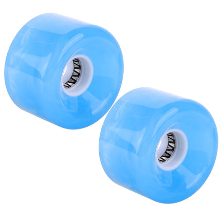 SWETRACE Non-slip Skateboard Wheel Transparent Pu 2Pcs 2.36X2.36X1.57in