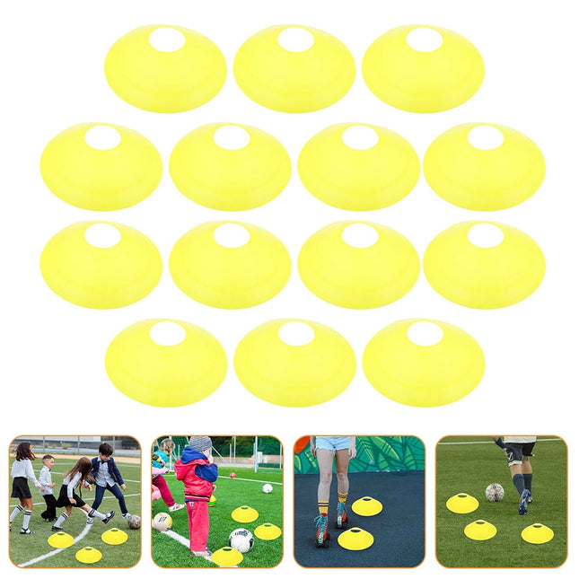 Worgeous 14 Pcs Disc Agile Soccer Cones Training Equipment Child Yellow V1189-LWWAL-20260327-03492