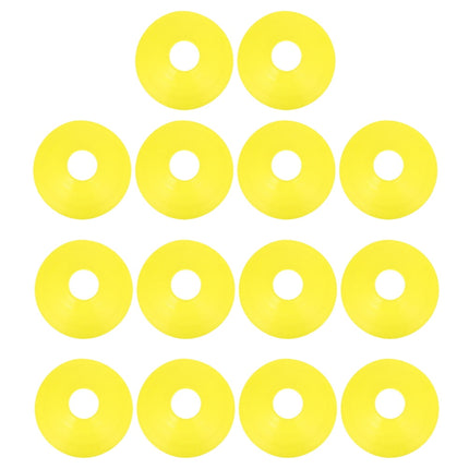 Worgeous 14 Pcs Disc Agile Soccer Cones Training Equipment Child Yellow