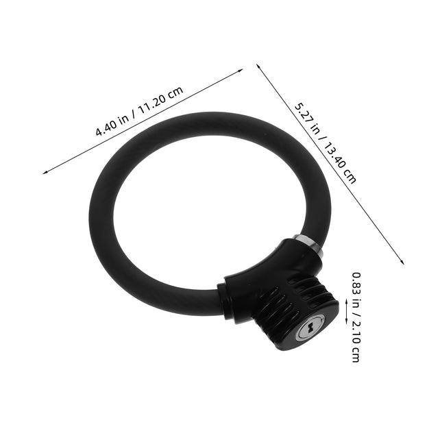 SWETRACE High-Security Bike Lock PVC Cycle Lock Black 1Set – product detail