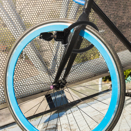 SWETRACE High-Security Bike Lock PVC Cycle Lock Black 1Set