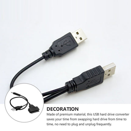 SWETRACE USB Data Cable to USB Easy Drive Cable Black 1Pack