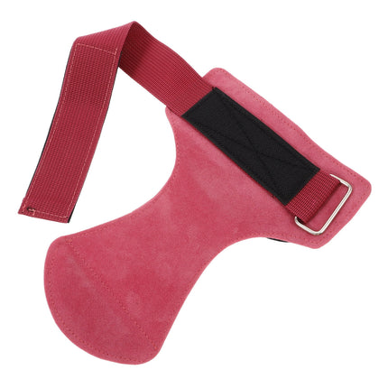 SWETRACE Gym Equipment Wrist Wraps Grip Enhancement Rosy 1Set PU 8.7x8.6x0.4in