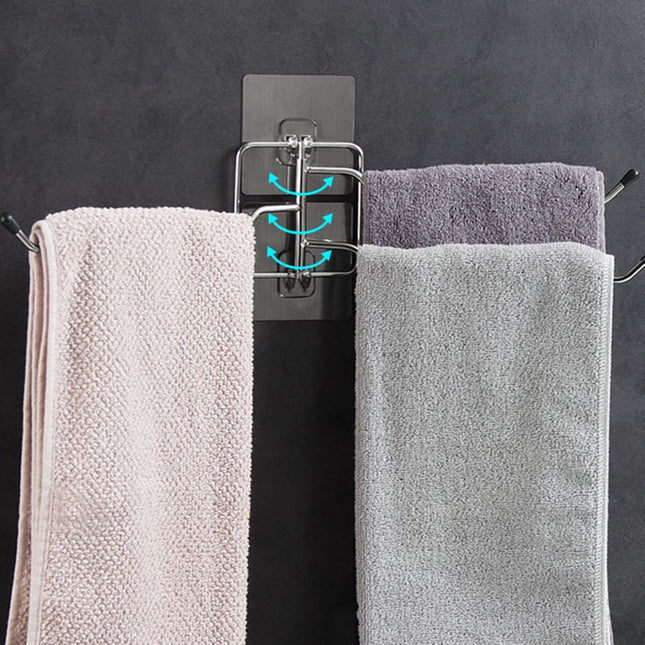 SWETRACE Small Towel Holder Iron Towel Rack Silver 1Pack Bathroom Accessories – product detail