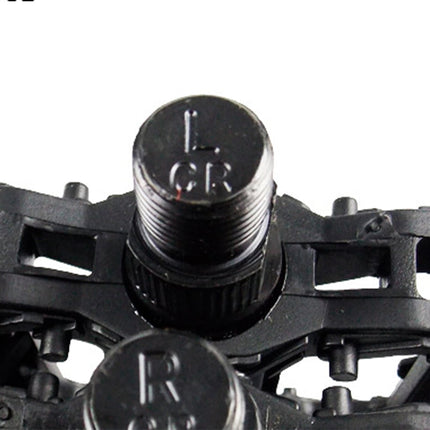 Masteelf 1 Pair of Pedals Anti-slip Plastic Grain Large Treadle Universal Road Bike Pedals