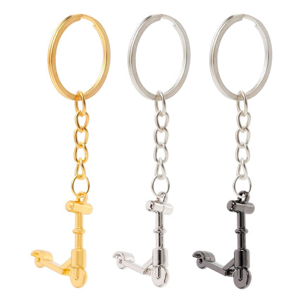 SWETRACE Mini Scooter Shaped Keychains 3Pcs Zinc Alloy Handbag Purse Car Decorations Christmas New Year