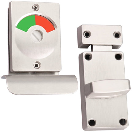 SWETRACE Restroom Stall Door Lock with Indicator 1 Set for Bathrooms and Public Restrooms
