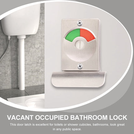 SWETRACE Restroom Stall Door Lock with Indicator 1 Set for Bathrooms and Public Restrooms