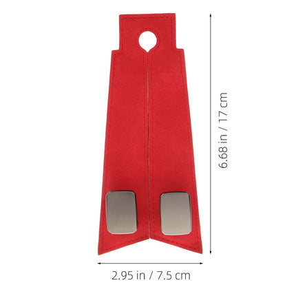 SWETRACE 1Set Red Pu Iron Car Seat Hook for Vehicle Interior Accessories with Luxury Fashionable Design 11.8x3x0.9in