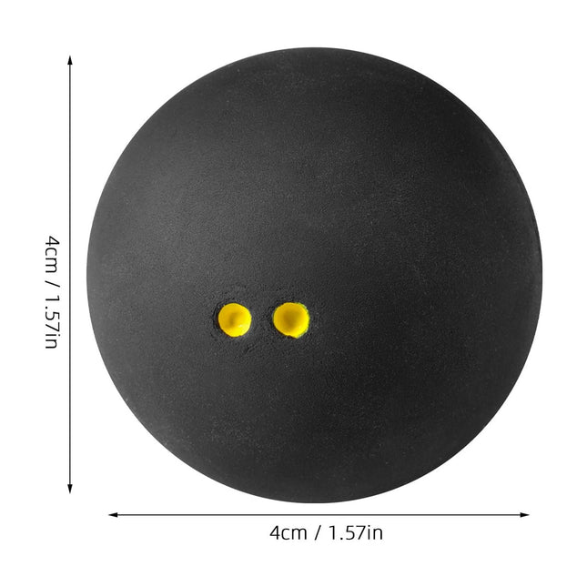 SWETRACE Small Squash Ball Black Rubber 1Set 1.6In – product detail