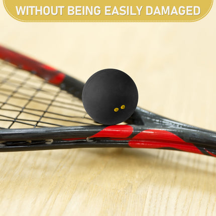 SWETRACE Small Squash Ball Black Rubber 1Set 1.6In