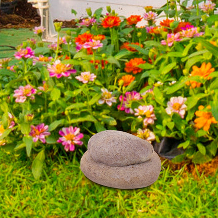SWETRACE Garden Key Hider 1Pcs in Light Grey Resin with Hidden Security for Adults and Home Decoration