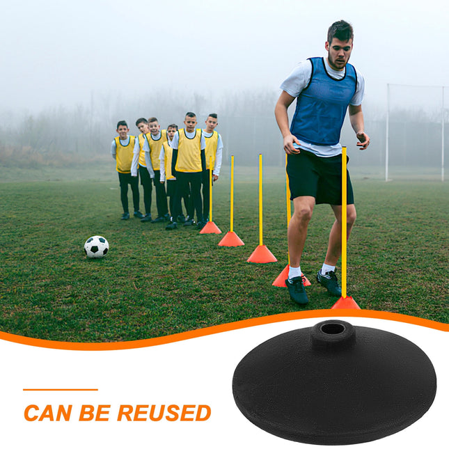 SWETRACE 1Set Soccer for Sports Practice Safety and Stability Black Color 8.5x8.5x2.2in – product detail