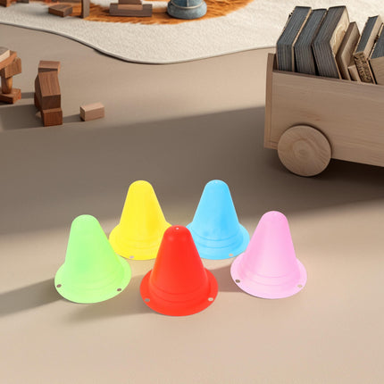 SWETRACE Mini Cones for Sports 20Pcs PE Skating Training Cones for Roller Skates Enthusiasts 11.8X11.8X2.9In