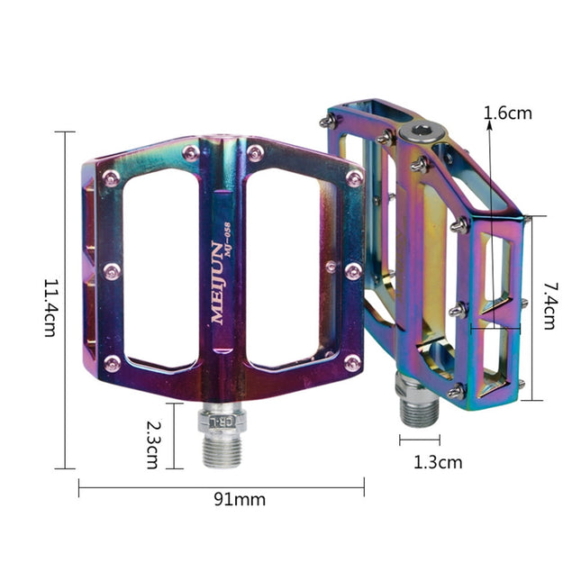 SWETRACE Colorful Aluminum Alloy Foot Pedals for Cyclists 1 Pair 4.5 3.6 0.8in – product detail