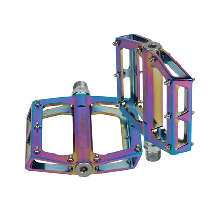 SWETRACE Colorful Aluminum Alloy Foot Pedals for Cyclists 1 Pair 4.5*3.6*0.8in