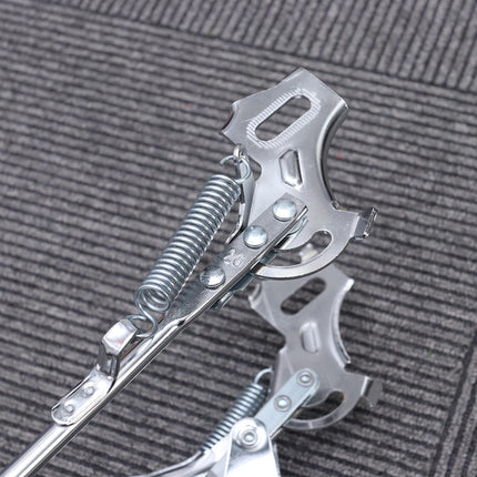 SWETRACE 1Set Iron Bike Bracke for Bikes with Rear Kickstand 38 x 25 x 0.4in Silver