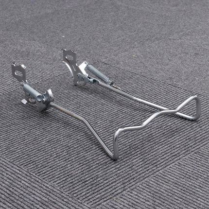 SWETRACE 1Set Iron Bike Bracke for Bikes with Rear Kickstand 38 x 25 x 0.4in Silver