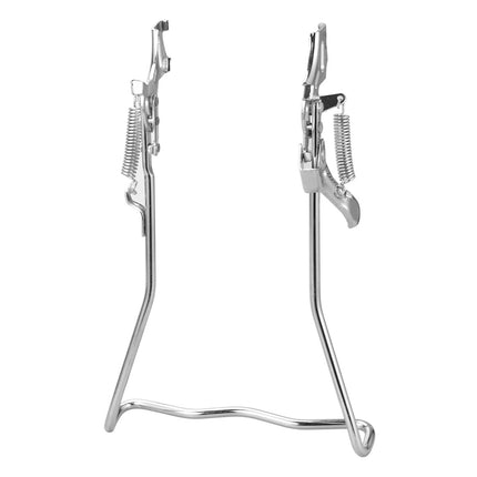 SWETRACE 1Set Iron Bike Bracke for Bikes with Rear Kickstand 38 x 25 x 0.4in Silver
