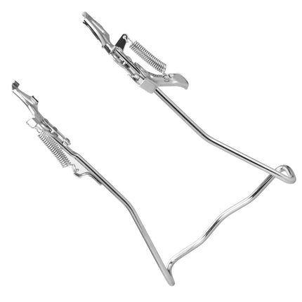 SWETRACE 1Set Iron Bike Bracke for Bikes with Rear Kickstand 38 x 25 x 0.4in Silver