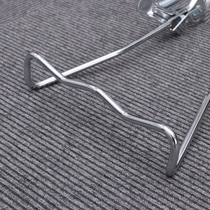 SWETRACE 1Set Iron Bike Bracke for Bikes with Rear Kickstand 38 x 25 x 0.4in Silver