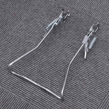 SWETRACE 1Set Iron Bike Bracke for Bikes with Rear Kickstand 38 x 25 x 0.4in Silver