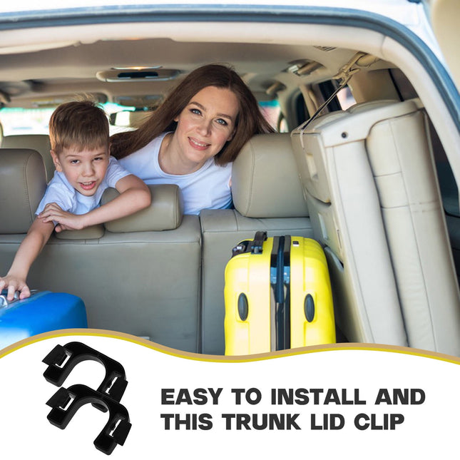 SWETRACE Trunk Storage Lift Clip 1 Pair of Black Plastic for Car Trunk Accessories 1.57x0.98x0.51in – product detail