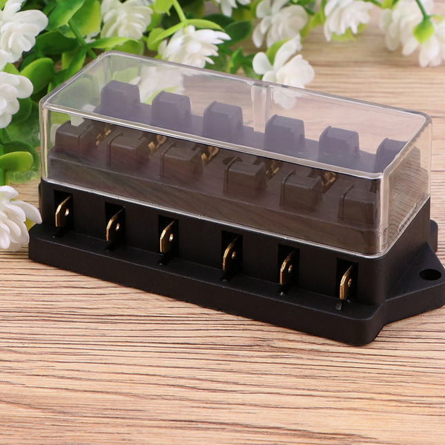 SWETRACE 2Pcs Metal 6 Way Fuse Holder for Vehicle Maintenance Electrical Installation Car Fuse Accessory – product detail
