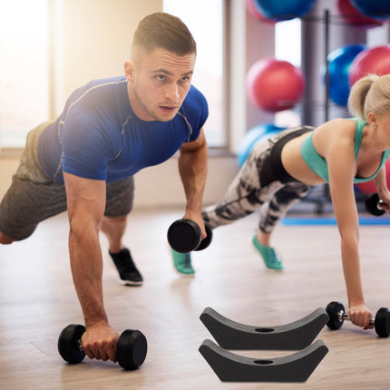 SWETRACE 4Pcs Small Dumbbell Rack Storage for Gym Accessories with Rectangular Shape and 15x5cm Size