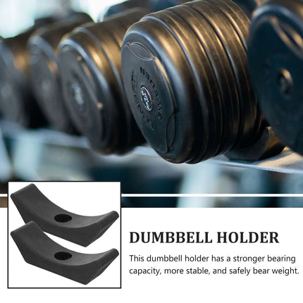 SWETRACE 4Pcs Small Dumbbell Rack Storage for Gym Accessories with Rectangular Shape and 15x5cm Size