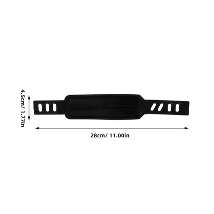 SWETRACE Rowing Machine Foot Straps Exercise Bike Pedal Straps Black 2Pcs Adjustable Design