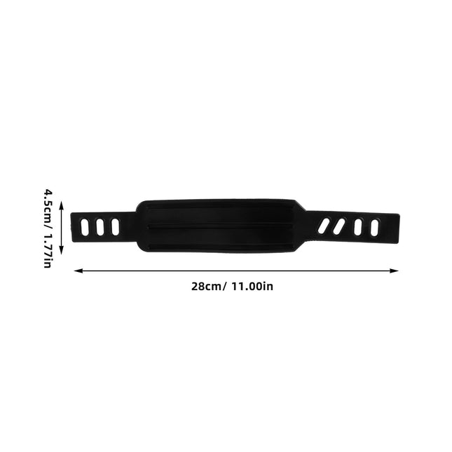 SWETRACE Rowing Machine Foot Straps Exercise Bike Pedal Straps Black 2Pcs Adjustable Design – product detail