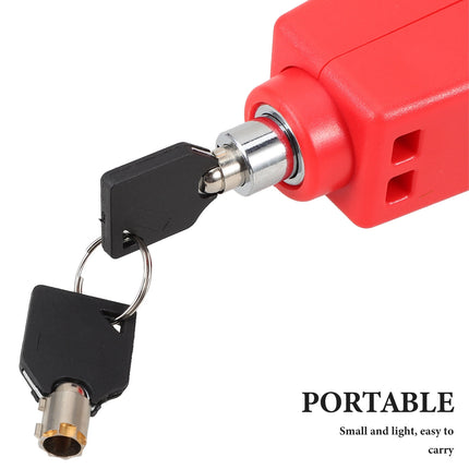 SWETRACE 1Pcs Compact Anti-scratch Surface Handlebar Lock Bicycle Outdoor Use 5.9x1.97x1.38in