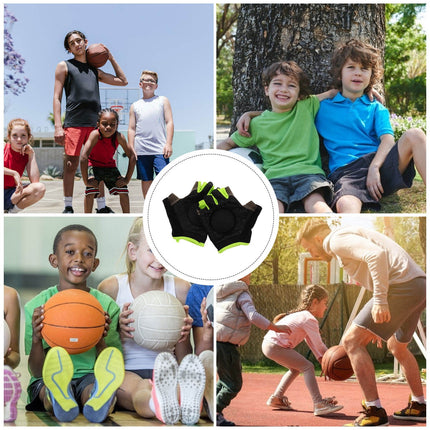 SWETRACE 1 Pair Youth Sports Training Gloves for Practice Ball Control Training Breathable Comfort
