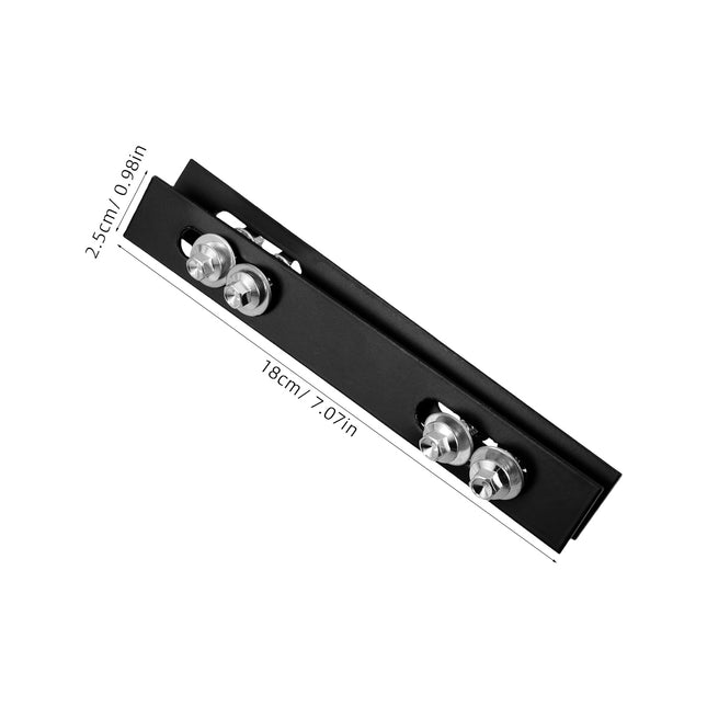 SWETRACE 2Pcs Sleek Design Rack Mounting Plates for Top Case Hardware Motorcycle 18.00X2.50X0.20cm – product detail