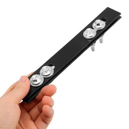SWETRACE 2Pcs Sleek Design Rack Mounting Plates for Top Case Hardware Motorcycle 18.00X2.50X0.20cm