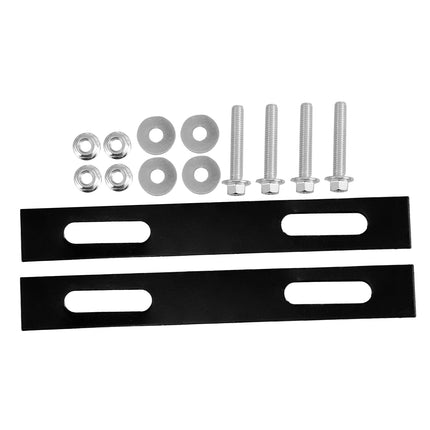 SWETRACE 2Pcs Sleek Design Rack Mounting Plates for Top Case Hardware Motorcycle 18.00X2.50X0.20cm