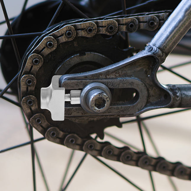 SWETRACE 1Set Mini Bike Chain Tensioner Aluminum Alloy Compact Design for Single-Speed Bicycles