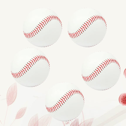 SWETRACE Exercise Baseball Training Balls Rubber 5 Pcs Indoor and Outdoor Practice