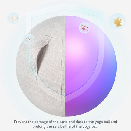 SWETRACE 1Pack Thick Yoga Ball Cover in Cotton for Gym and Yoga Practice Accessories