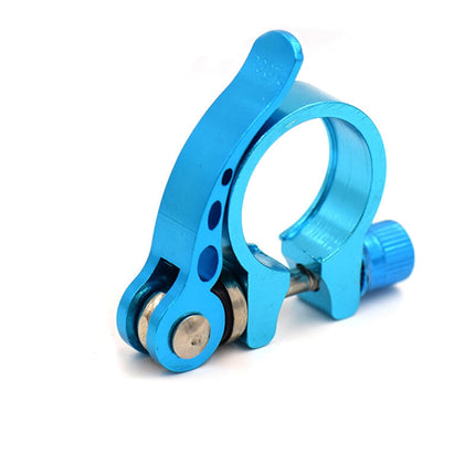 SWETRACE Durable Blue Bike Seatpost Clamp 1Pack for Cycling Quick Release