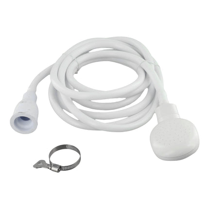 Push On Shower Hose & Head for Single Tap Spray Mixer Tap Bath Tap Kitchen 2M
