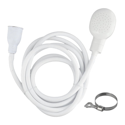 Push On Shower Hose & Head for Single Tap Spray Mixer Tap Bath Tap Kitchen 2M