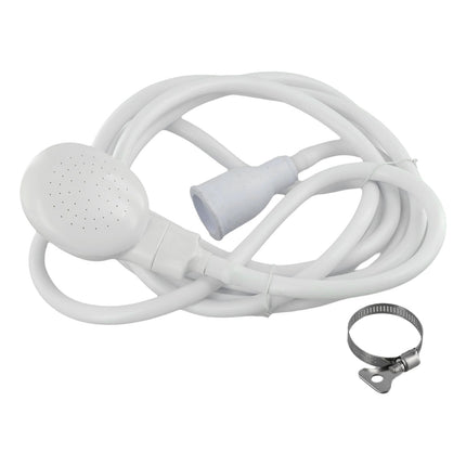 Push On Shower Hose & Head for Single Tap Spray Mixer Tap Bath Tap Kitchen 2M