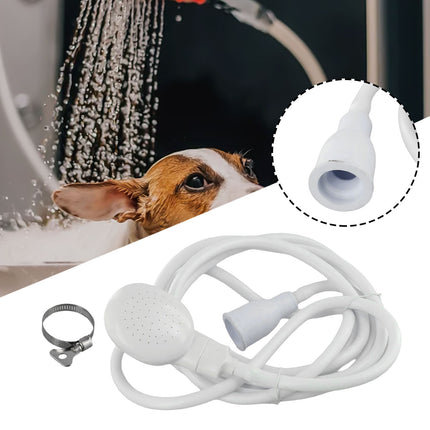 Push On Shower Hose & Head for Single Tap Spray Mixer Tap Bath Tap Kitchen 2M