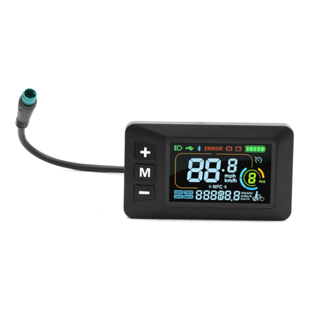 E-Bike Display 24V 36V 48V 60V Lcd Display With 5 Pin Waterproof Interface Cable Fangkenuo – product detail