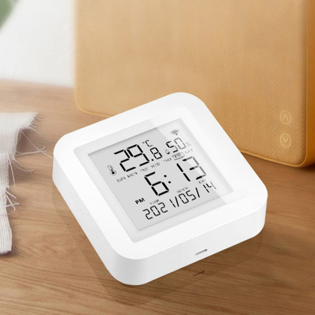 1Set Wifi Thermometer with Usb Cable for Tuya Smart Wifi Thermometer Hygrometer Indoor Room Digital
